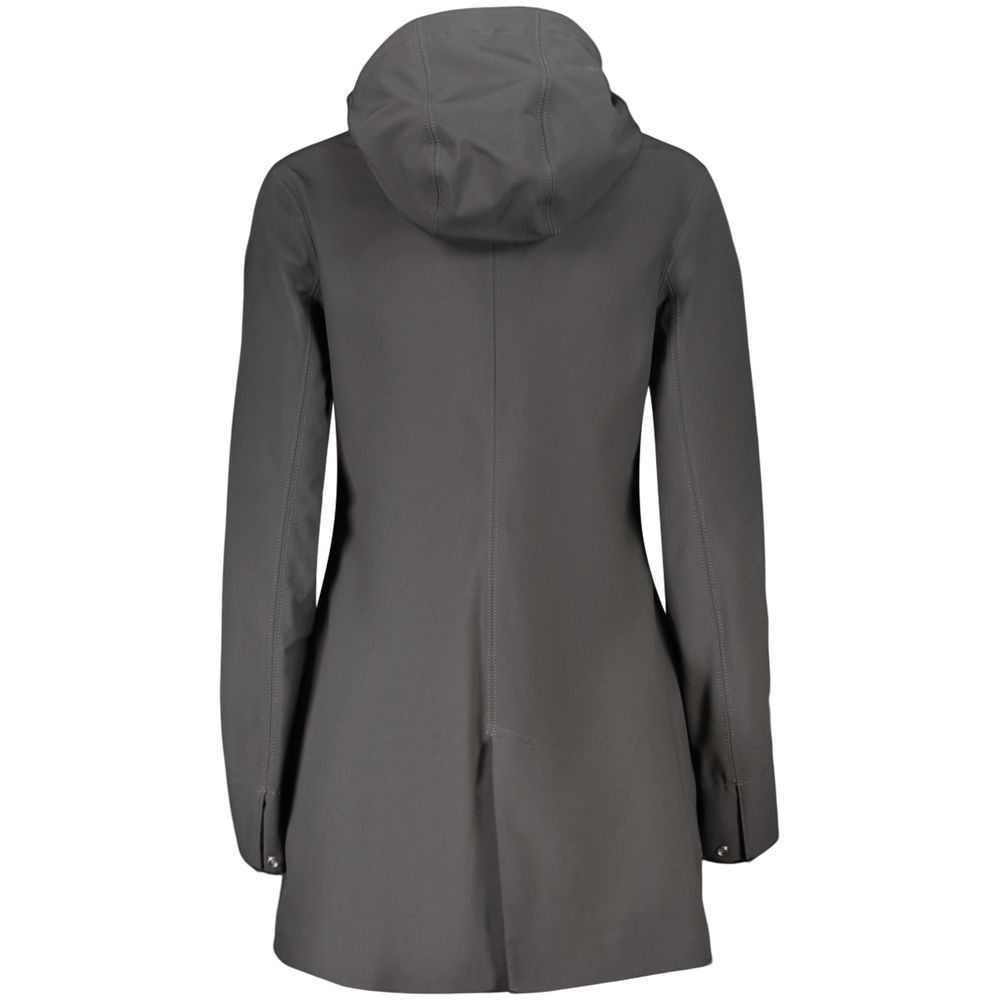 K-WAY Schwarze Damenjacke aus Polyester