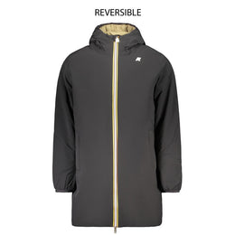 K-WAY Schwarze Nylon Herrenjacke