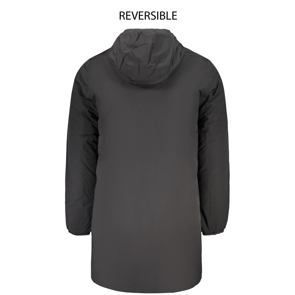 K-WAY Schwarze Nylon Herrenjacke