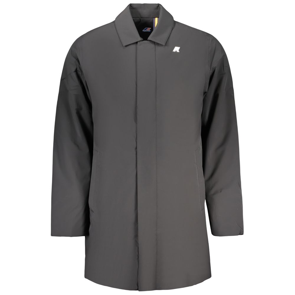 K-WAY Schwarze Herrenjacke aus Polyamid