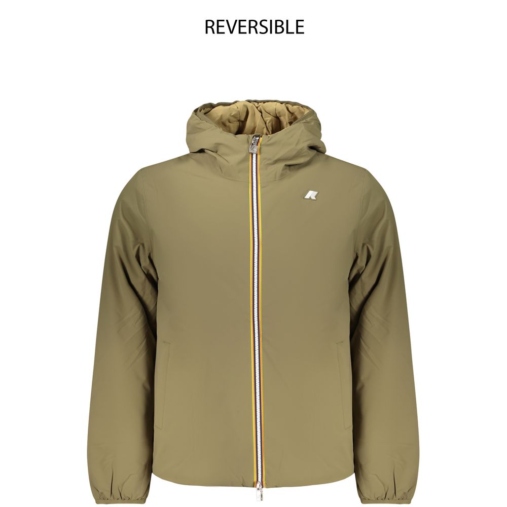 K-WAY Grüne Nylon Männer Jacke