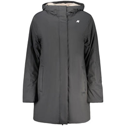 K-WAY Schwarze Damenjacke aus Polyester