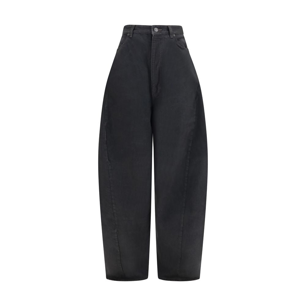 Balenciaga Schwarze Baumwoll-Freizeithose