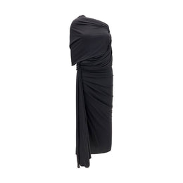 Balenciaga Schwarzes Viskose-Freizeitkleid