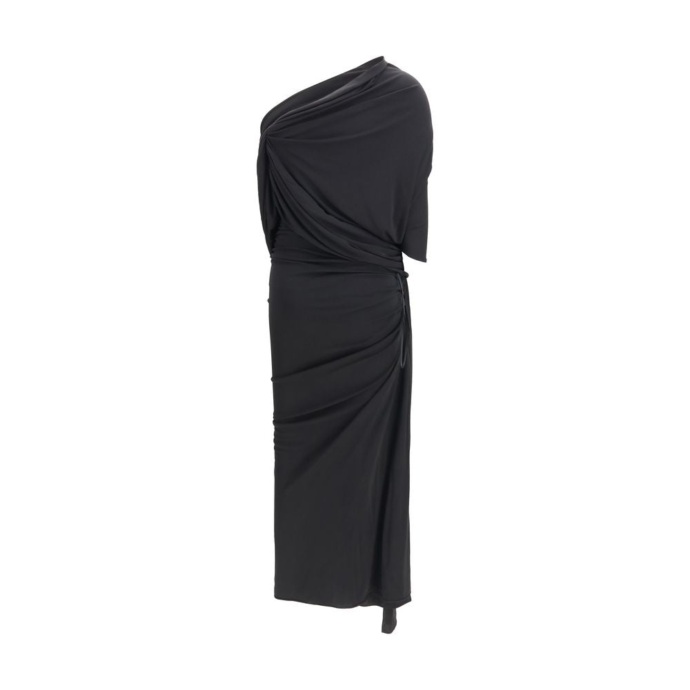 Balenciaga Schwarzes Viskose-Freizeitkleid
