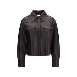 P.A.R.O.S.H. Schwarze Lammlederjacke