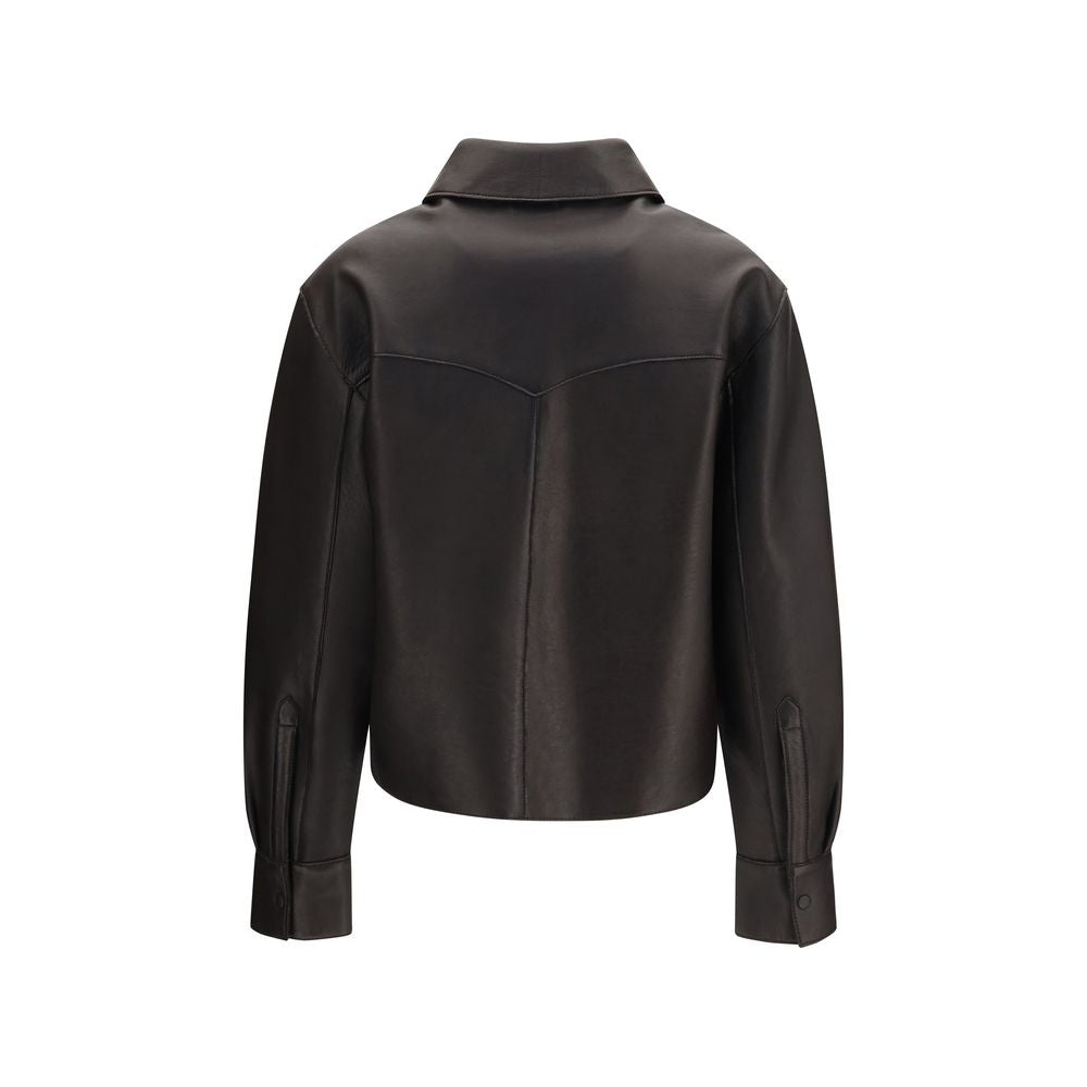P.A.R.O.S.H. Schwarze Lammlederjacke