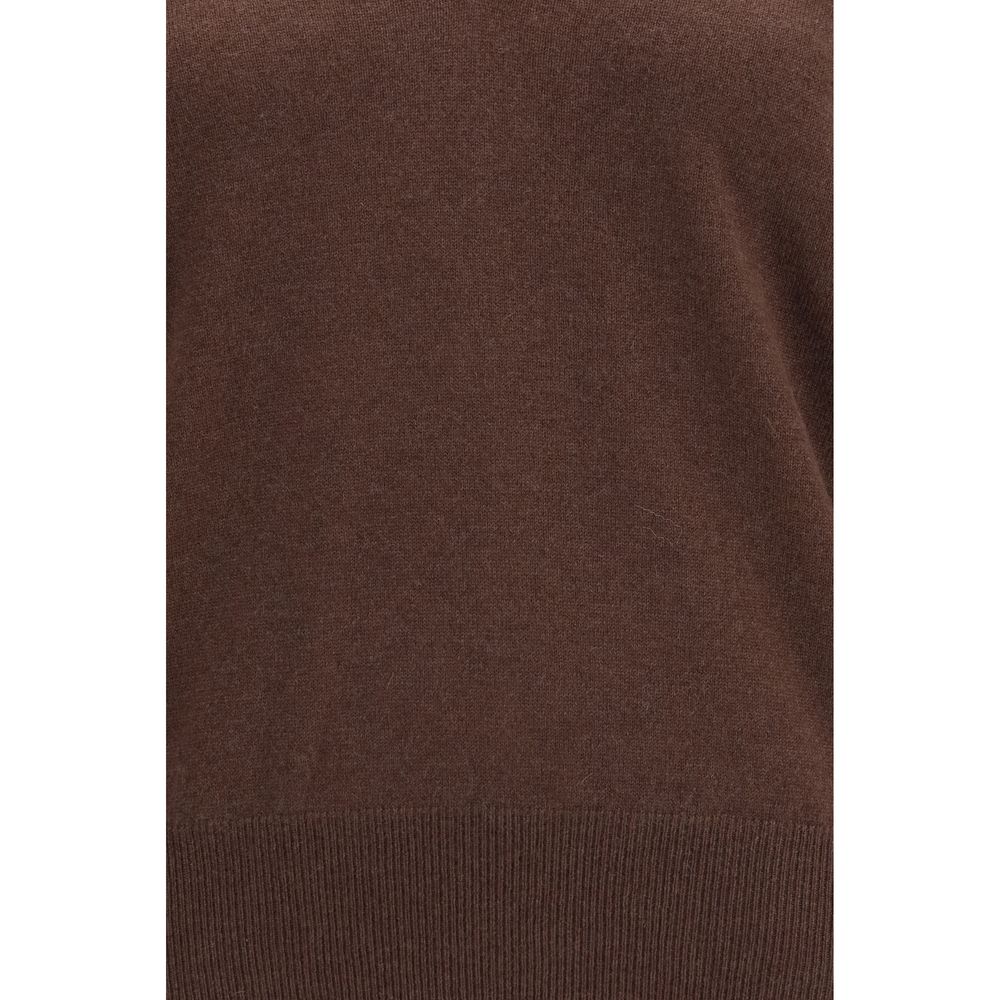 Brunello Cucinelli Brauner Kaschmirpullover