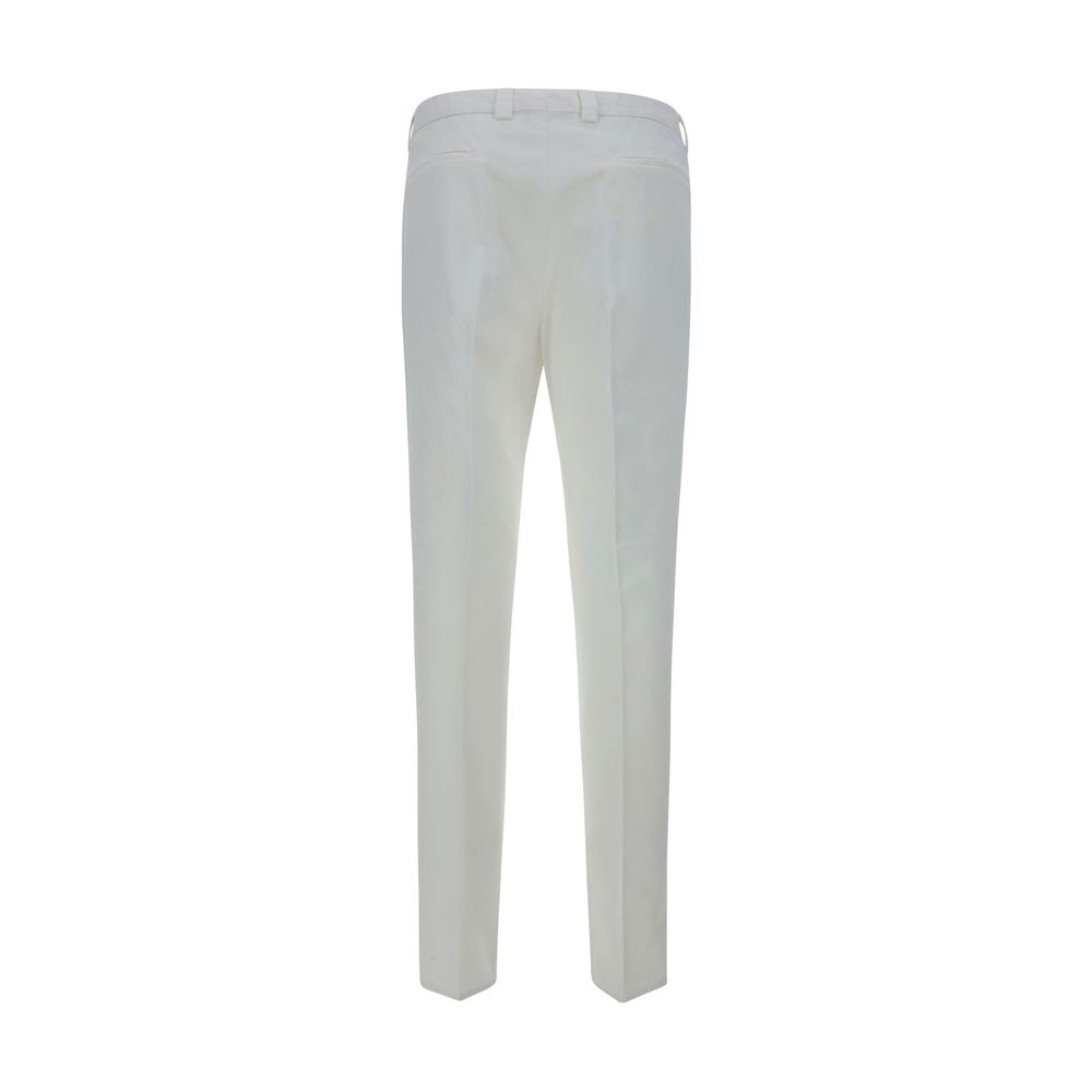Brunello Cucinelli Weiße Baumwollhose im Casual-Look