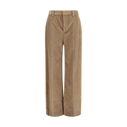 Brunello Cucinelli Braune Baumwollhose für die Freizeit