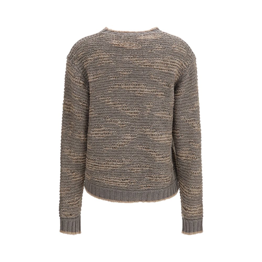 Fabiana Filippi Grauer Oves Aries Wollpullover