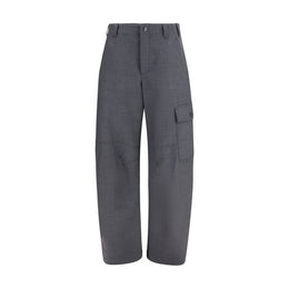 Brunello Cucinelli Graue Lammwoll-Cargo-Hose Aries