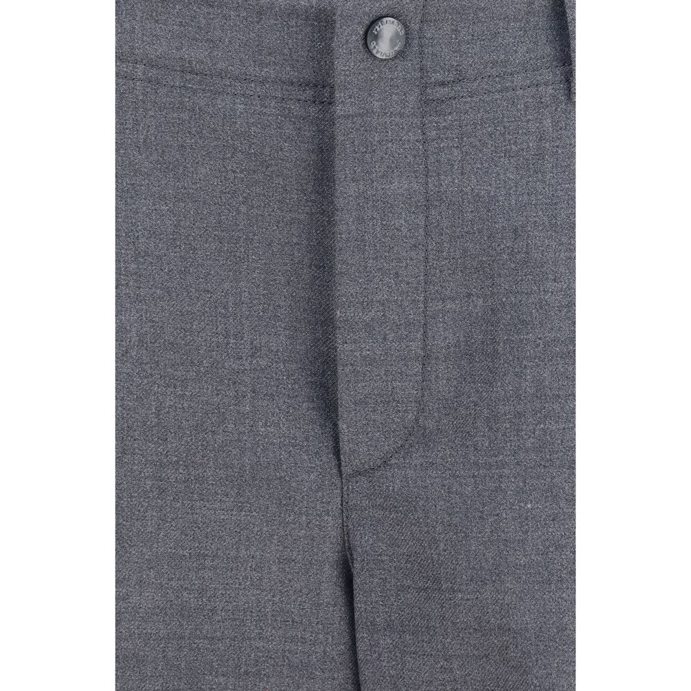 Brunello Cucinelli Graue Lammwoll-Cargo-Hose Aries