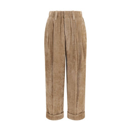 Brunello Cucinelli Braune Viskose-Freizeithose
