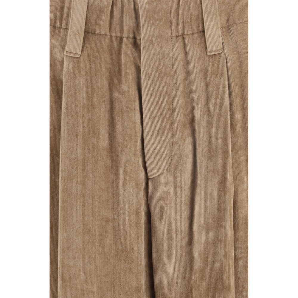 Brunello Cucinelli Braune Viskose-Freizeithose