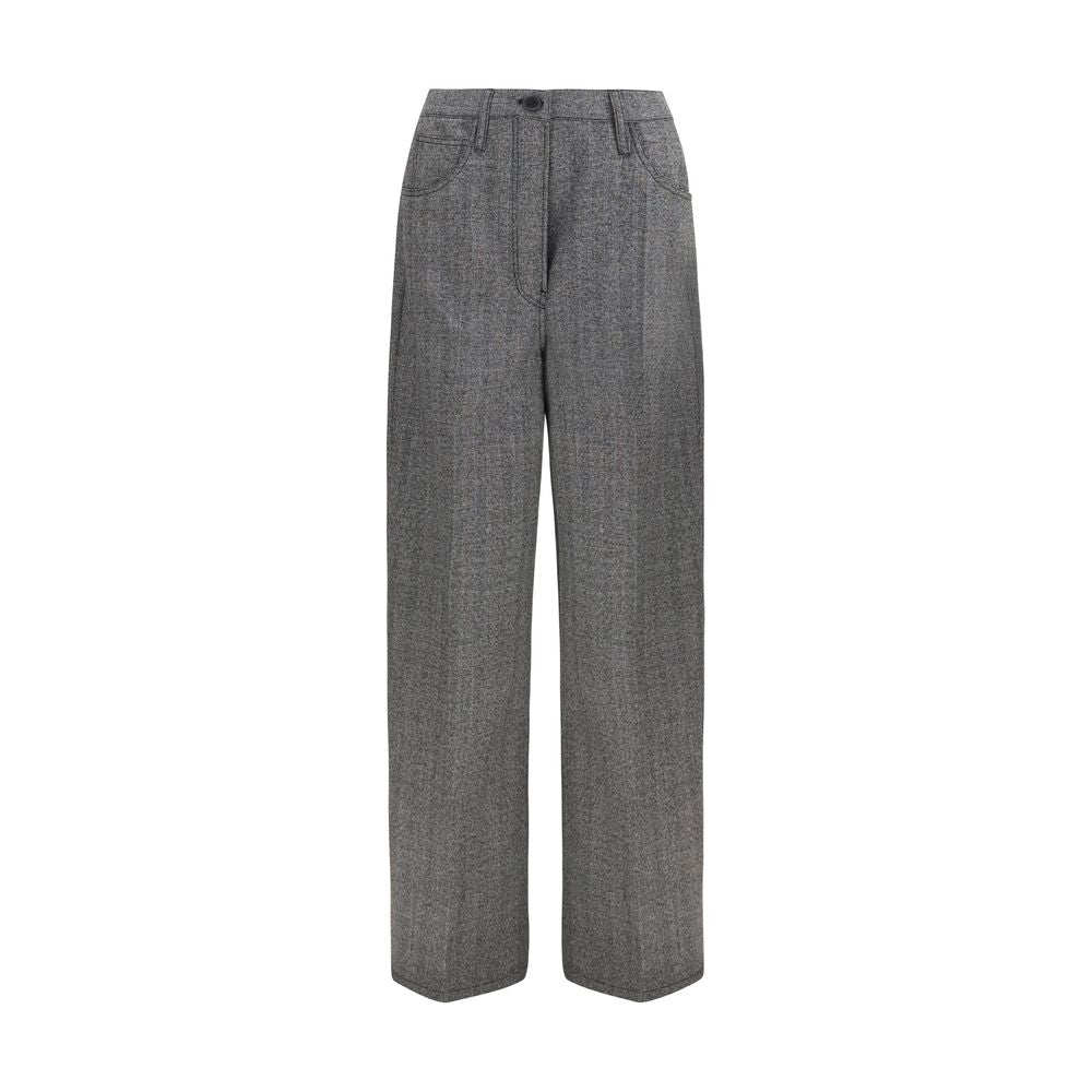 Prada Graue Hose aus Ovis Aries Wolle