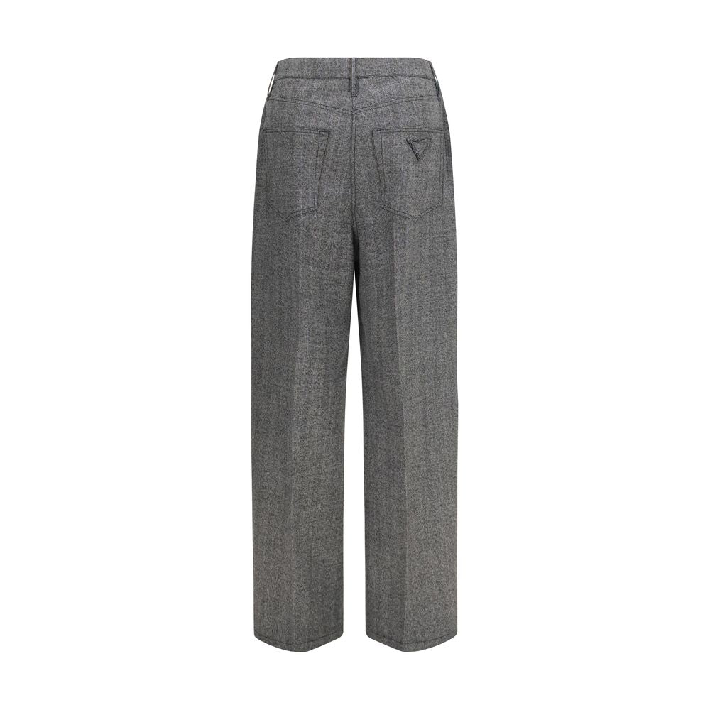 Prada Graue Hose aus Ovis Aries Wolle