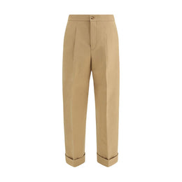 Umit Benan Beige Cotton Casual Pants