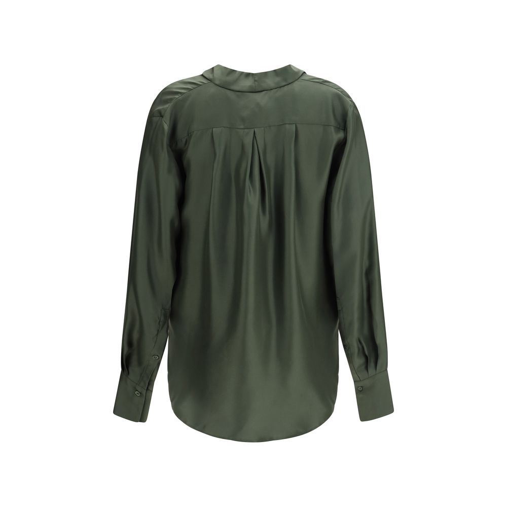 SA SU PHI Zweifarbige Seidenbluse