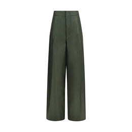 SA SU PHI Zweifarbige Seiden-Freizeithose