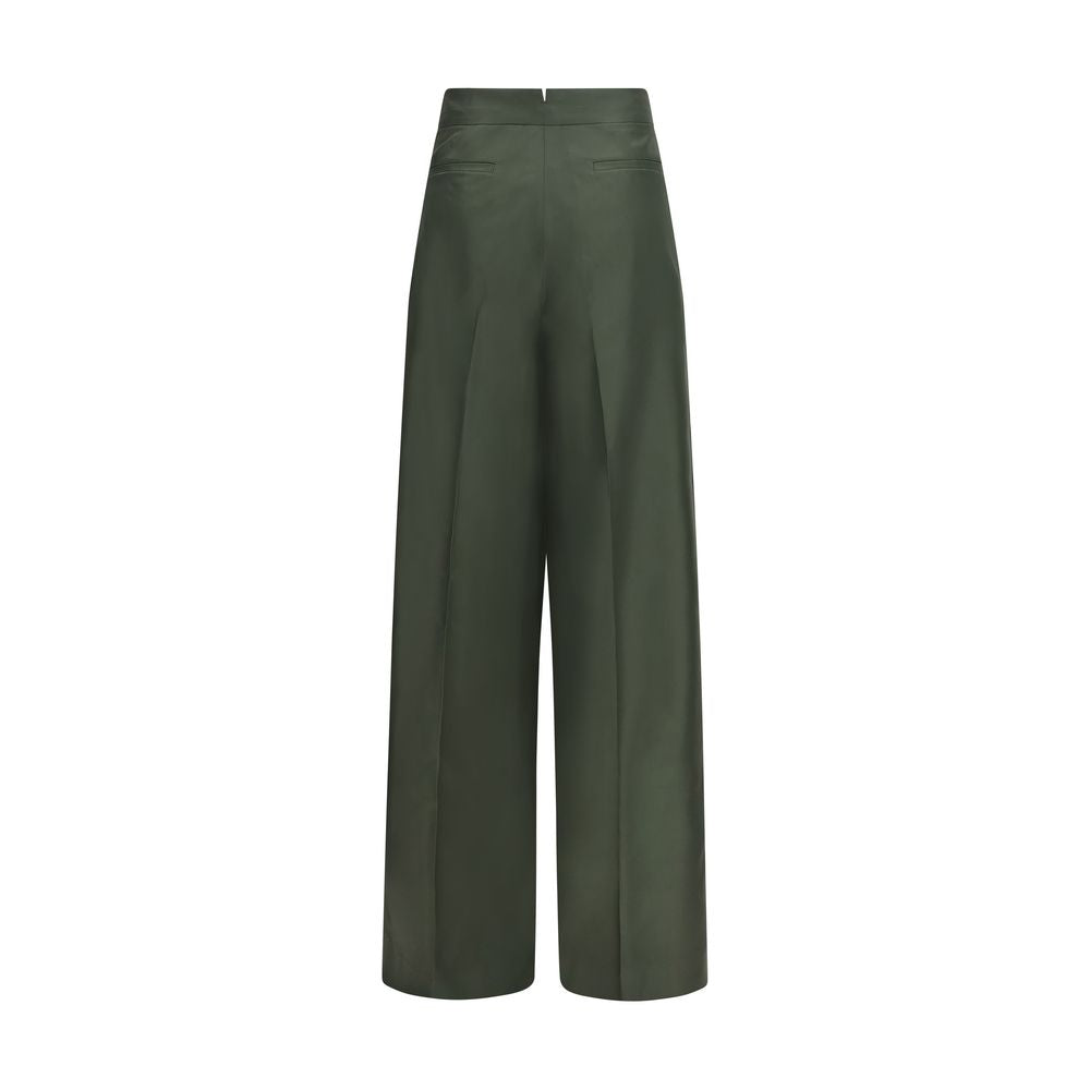 SA SU PHI Zweifarbige Seiden-Freizeithose