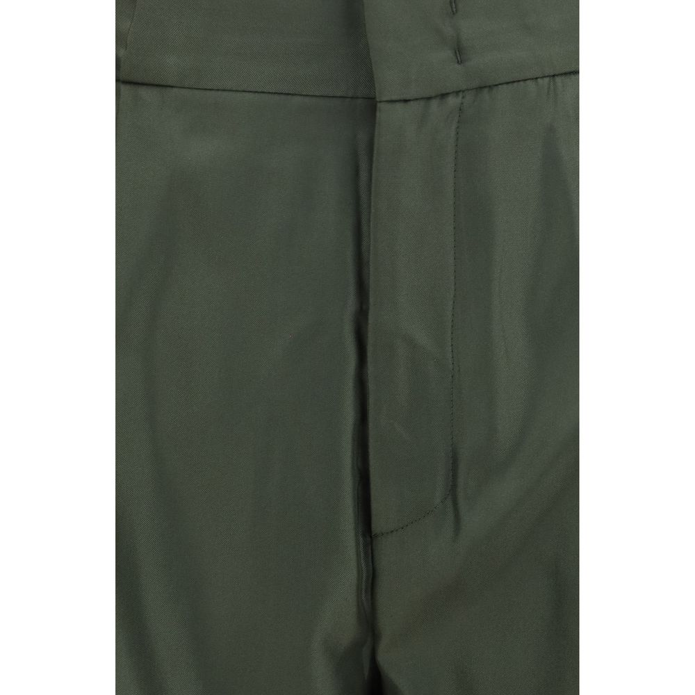 SA SU PHI Zweifarbige Seiden-Freizeithose