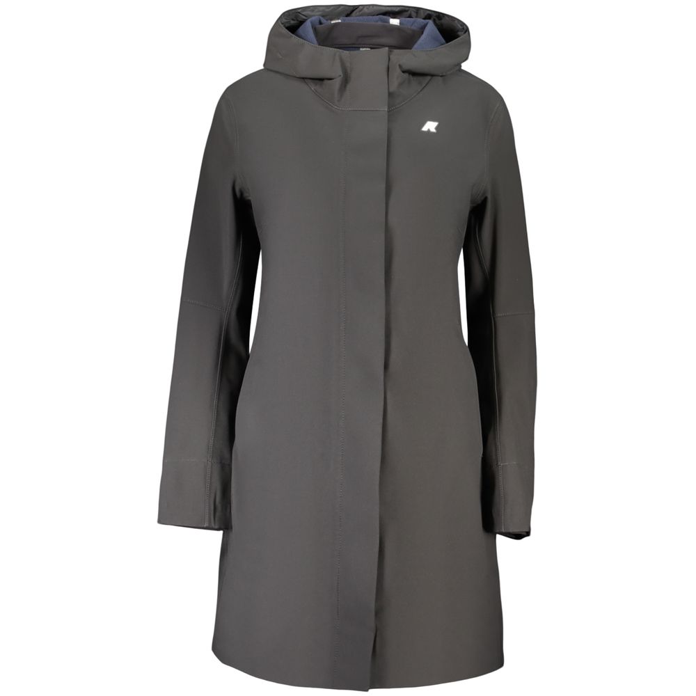 K-WAY Schwarze Damenjacke aus Polyester