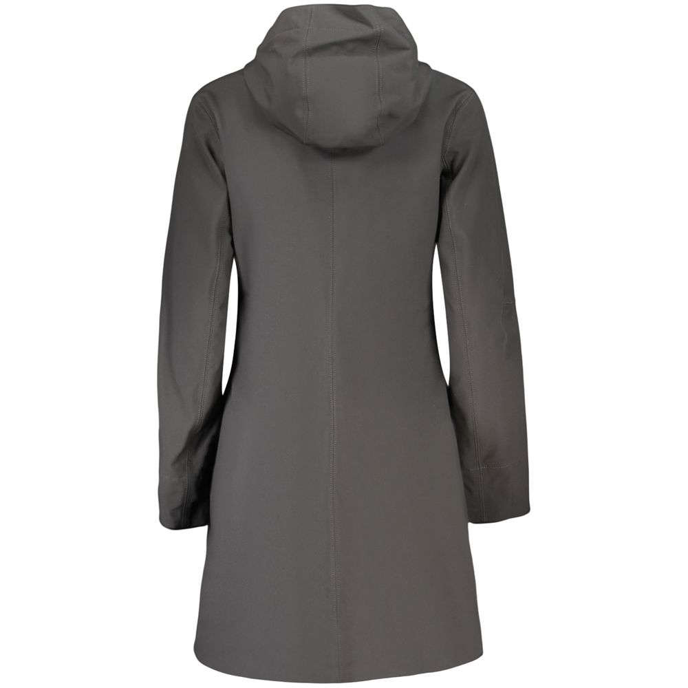 K-WAY Schwarze Damenjacke aus Polyester