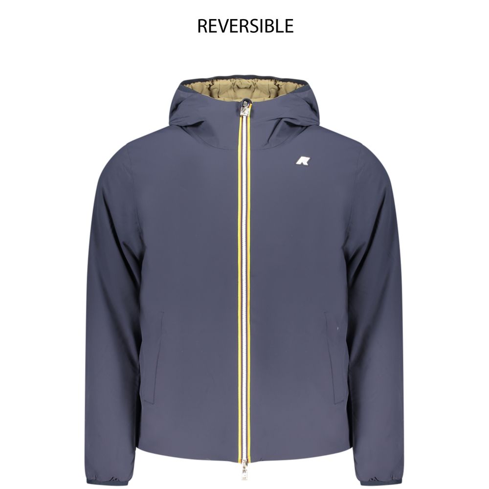 K-WAY Blaue Herrenjacke aus Nylon