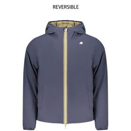 K-WAY Blaue Herrenjacke aus Nylon