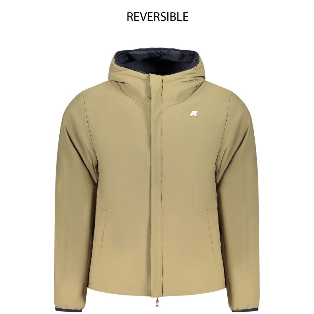 K-WAY Blaue Herrenjacke aus Nylon