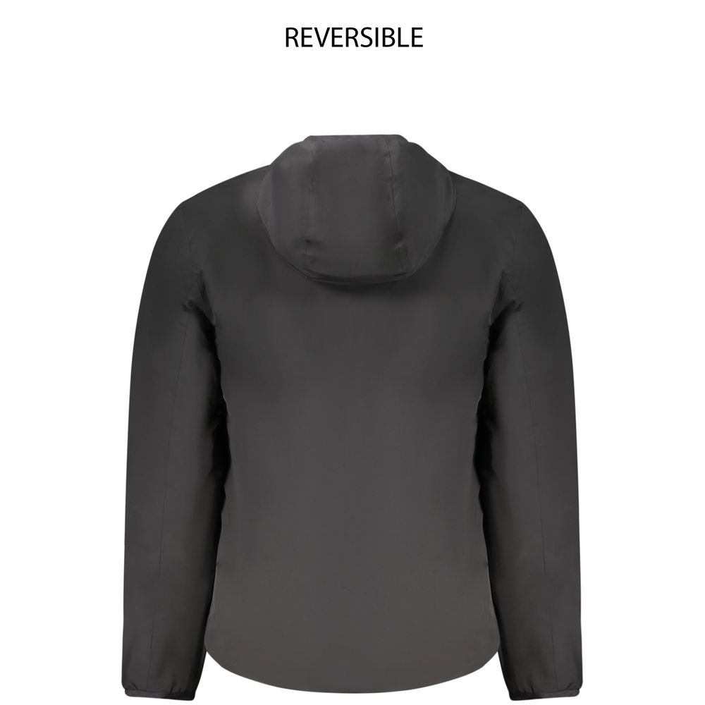 K-WAY Schwarze Nylon Herrenjacke