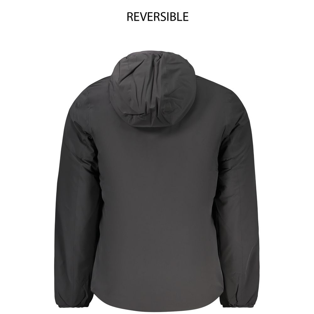 K-WAY Schwarze Nylon Herrenjacke