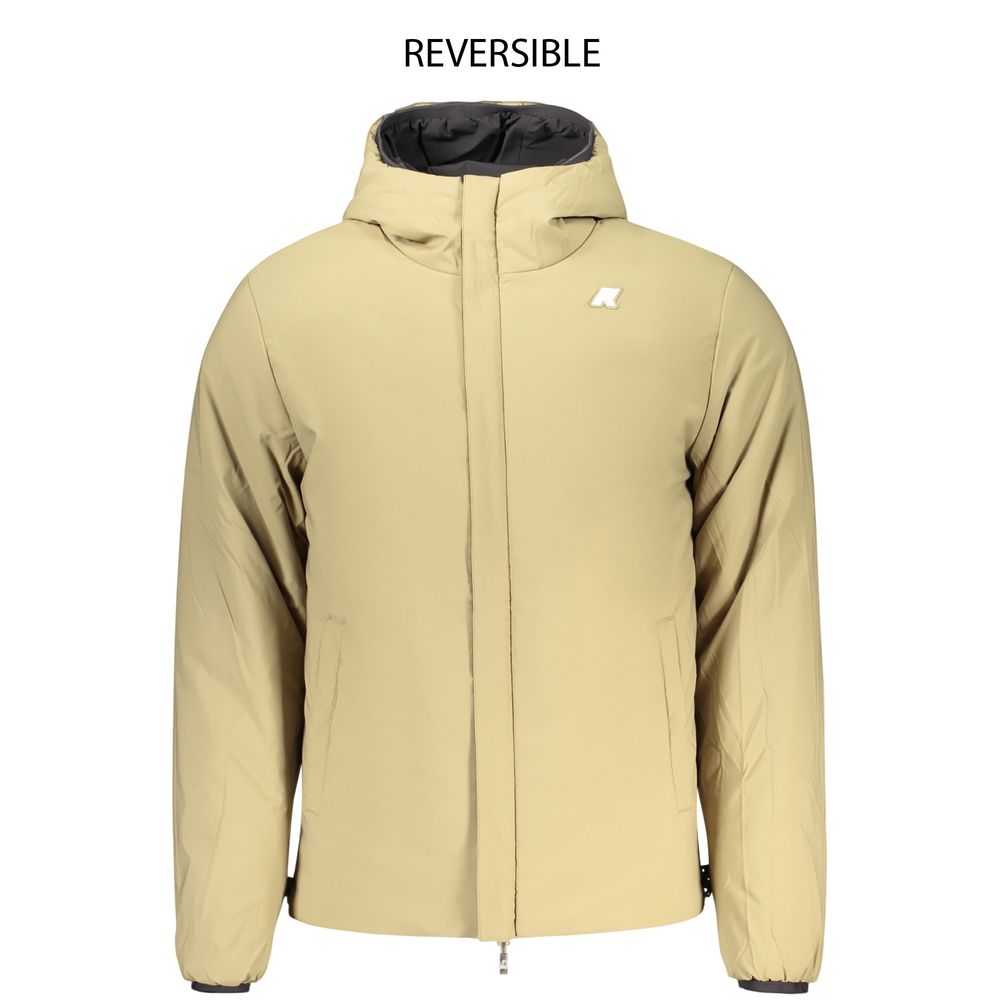 K-WAY Schwarze Nylon Herrenjacke
