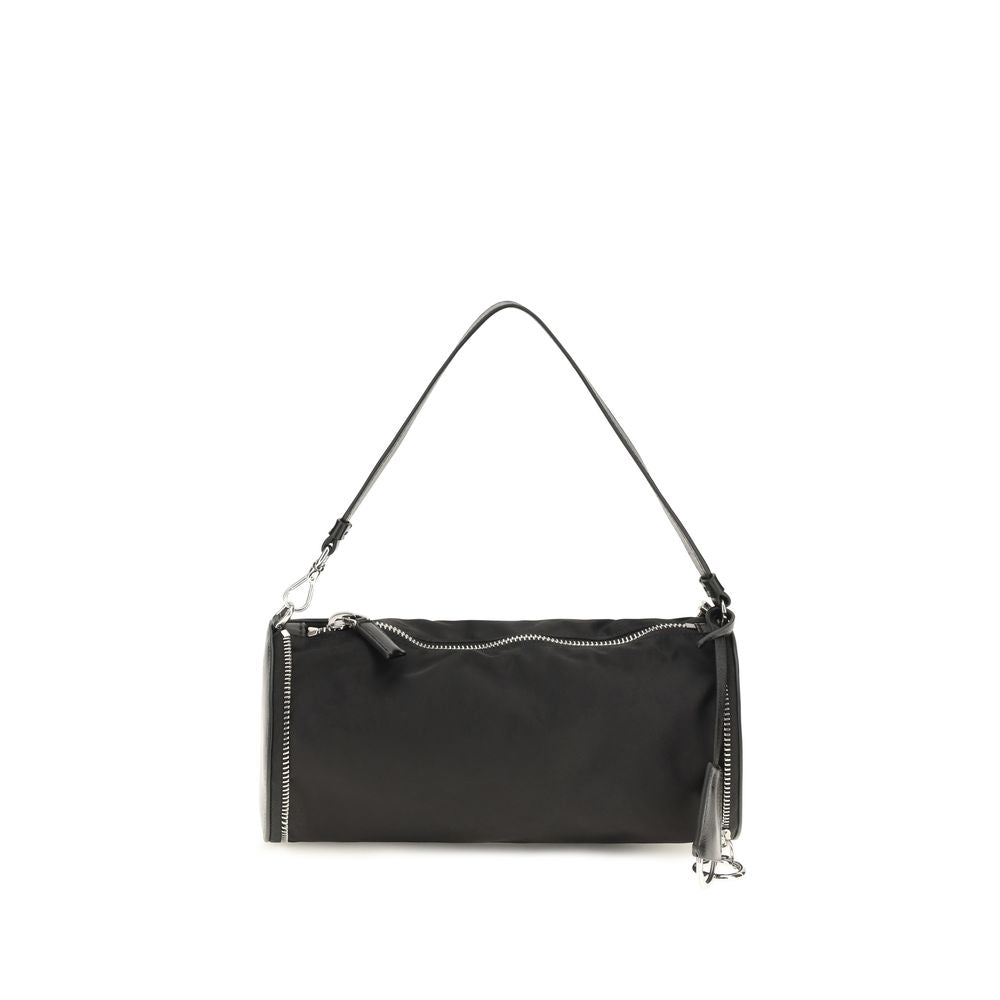 Prada Schwarzer Nylon-Schlüsselanhänger