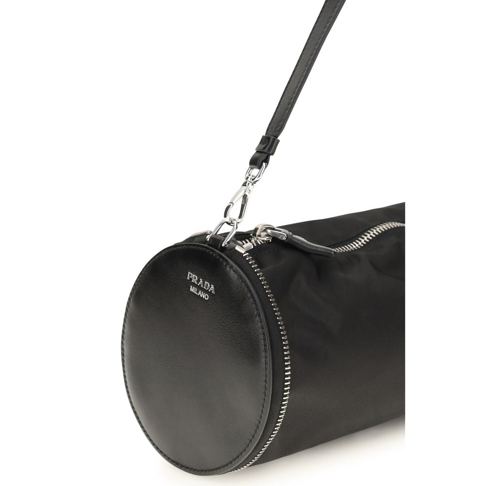 Prada Schwarzer Nylon-Schlüsselanhänger