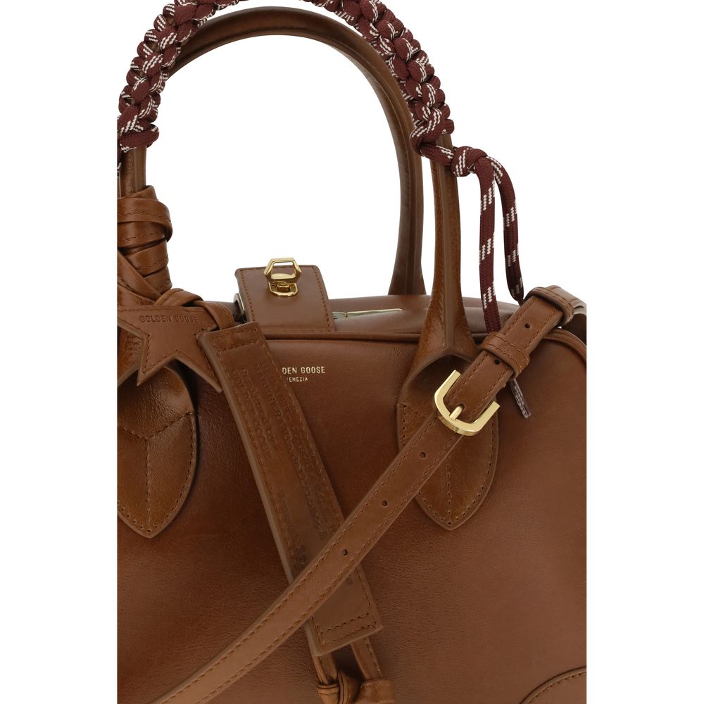 Golden Goose Braune Kalbsleder Bos Taurus Handtasche
