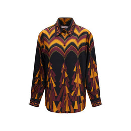 Emilio Pucci Mehrfarbiges Seidenhemd mit Muster