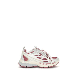 Off-White Weiße Stoff-Sneaker im Athletic-Look