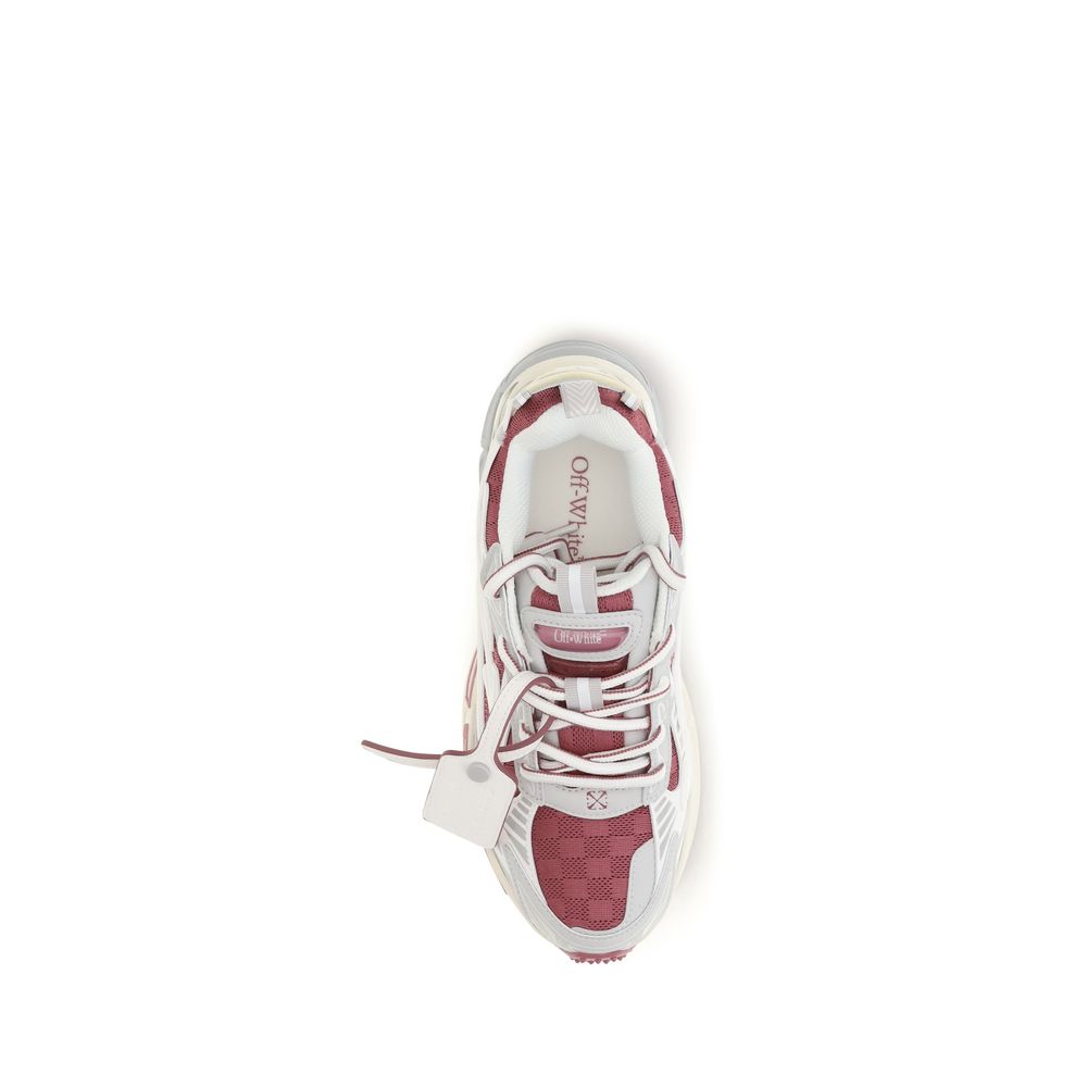 Off-White Weiße Stoff-Sneaker im Athletic-Look