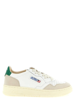 Autry Mehrfarbige Kalbsleder-Sneaker mit niedrigem Schaft