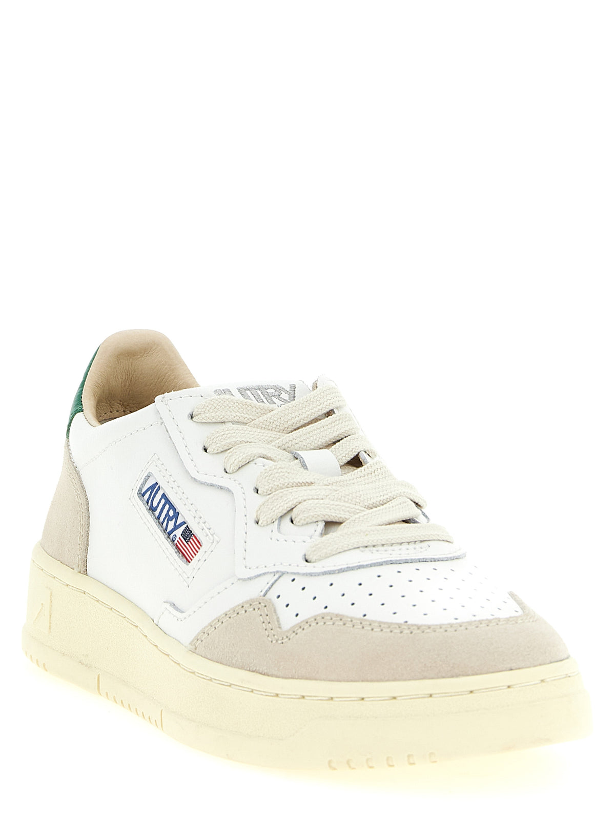 Autry Mehrfarbige Kalbsleder-Sneaker mit niedrigem Schaft