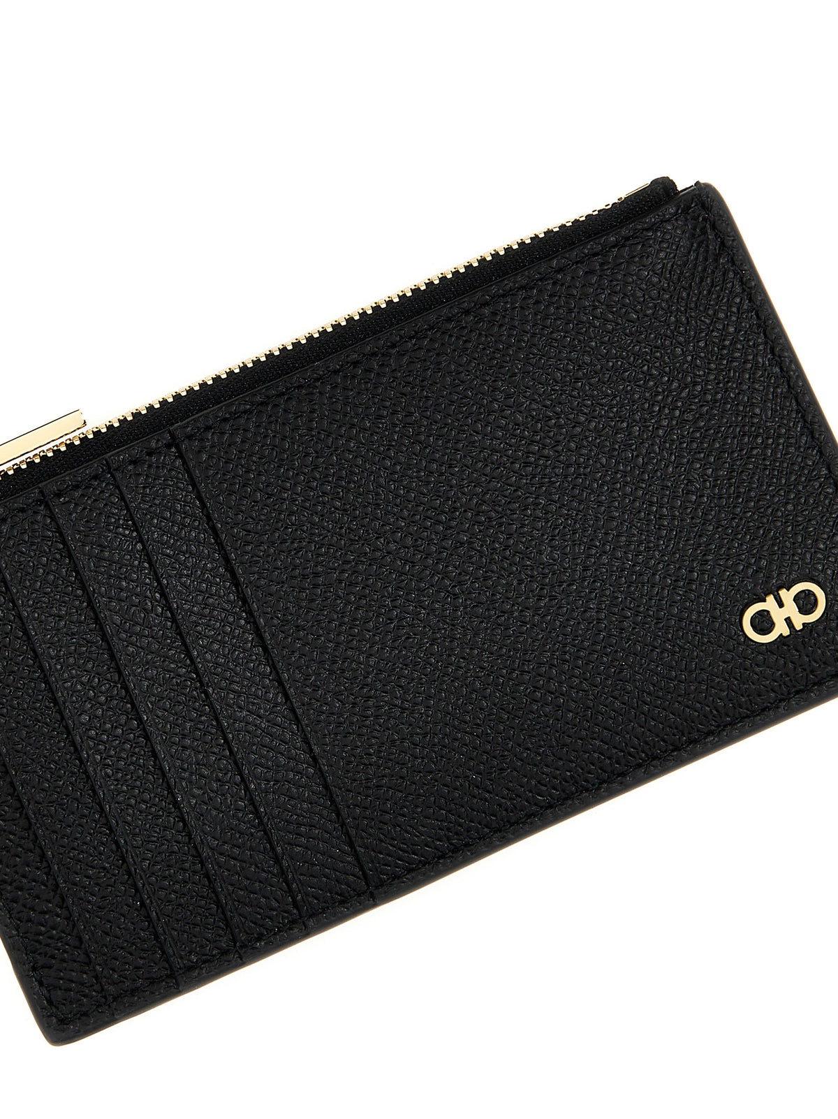 Ferragamo Schwarzer Kalbsleder-Kartenetui