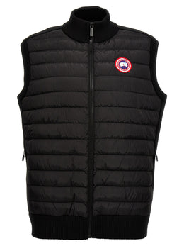 Canada Goose Schwarze ärmellose Jacke aus Polyamid