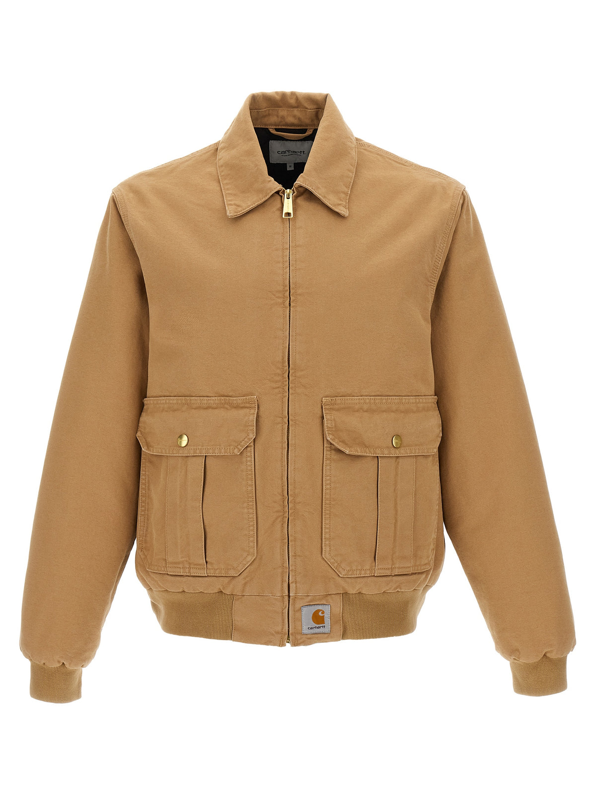 Carhartt Wip Beige Baumwolljacke in voller Länge
