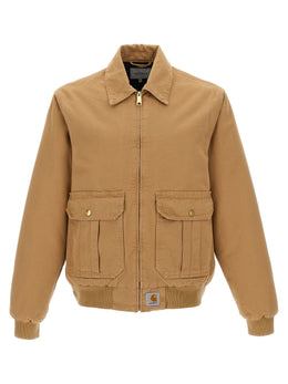 Carhartt Wip Beige Baumwolljacke in voller Länge