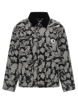 Carhartt Wip Graue Baumwolljacke in voller Länge