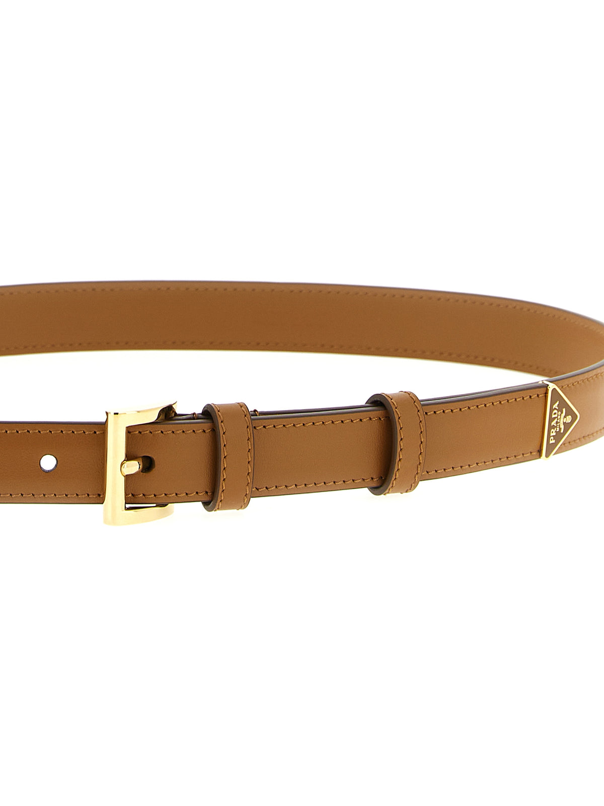 Prada Brauner Kalbsleder Gürtel Regular