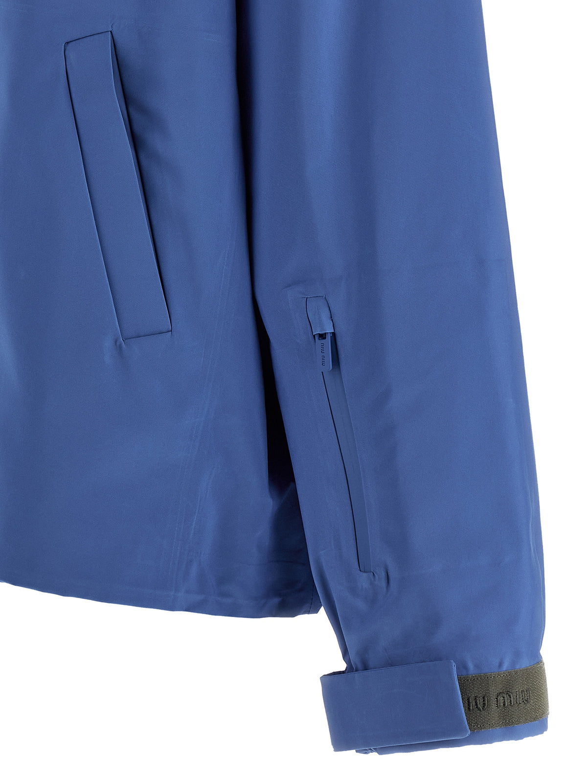 Miu Miu Blauer Pullover aus recyceltem Polyester