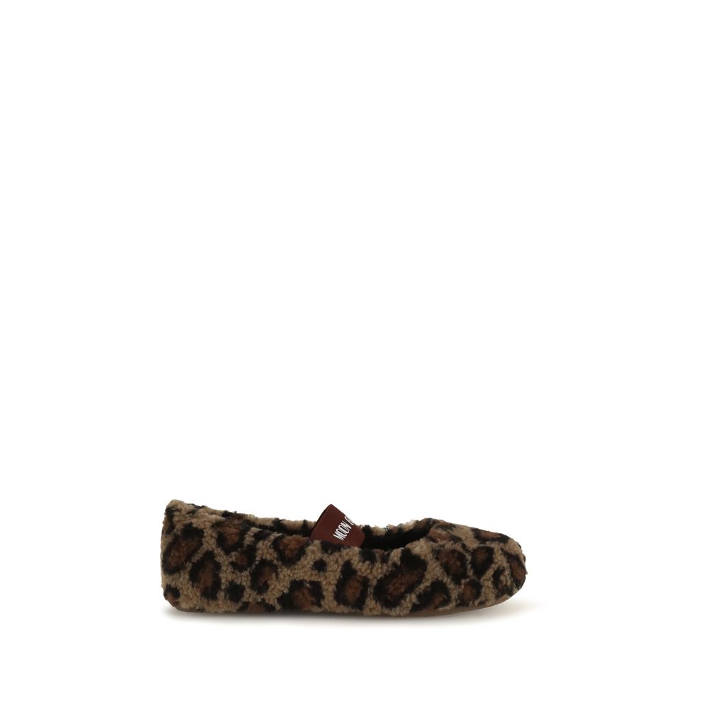 Moon Boot Braune Ballerinas aus Polyester